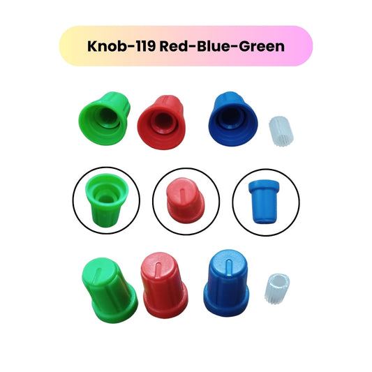 Knob-119 Colorful Rotary Control Knobs with Buffer