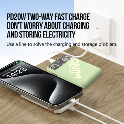 Compact 10000mAh 15W Magnetic Wireless Power Bank