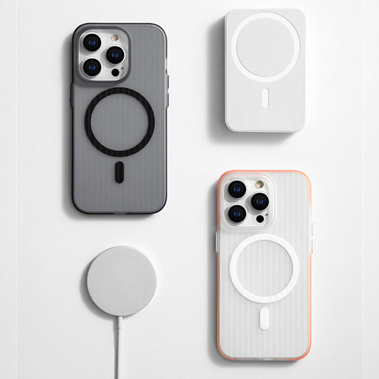 Smooth Corrugated Pattern MagSafe Case - iPhone