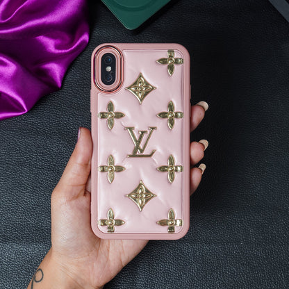 Luxury Brand Puff leather Phone Case - iPhone