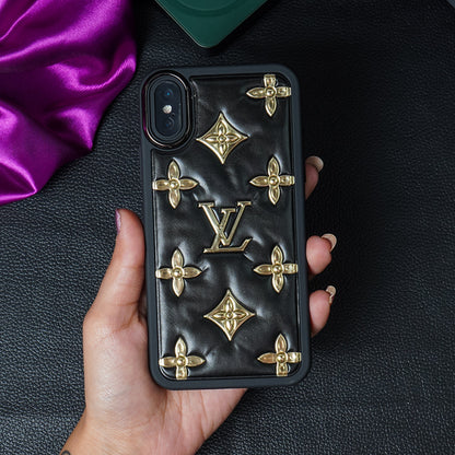 Luxury Brand Puff leather Phone Case - iPhone