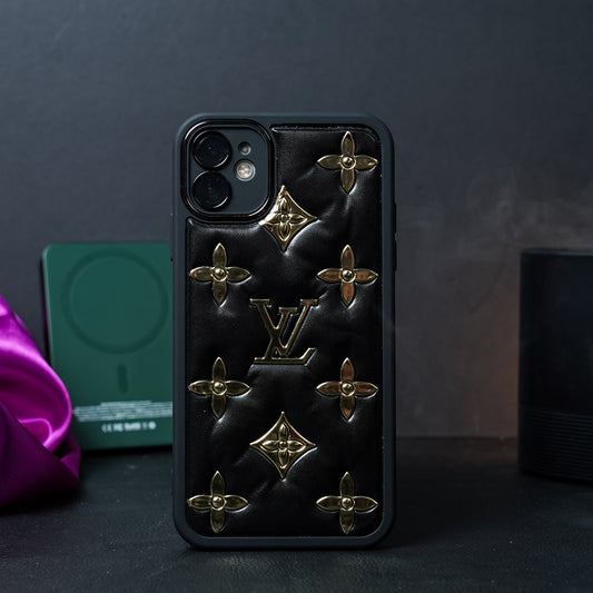 Luxury Brand Puff leather Phone Case - iPhone