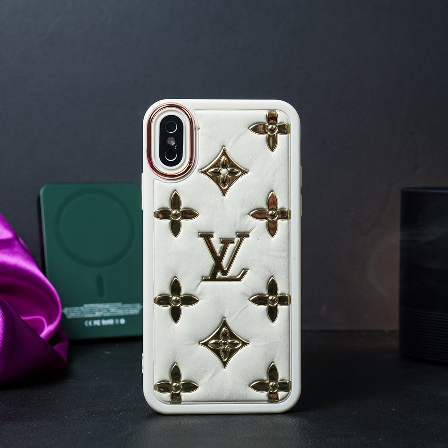 Luxury Brand Puff leather Phone Case - iPhone