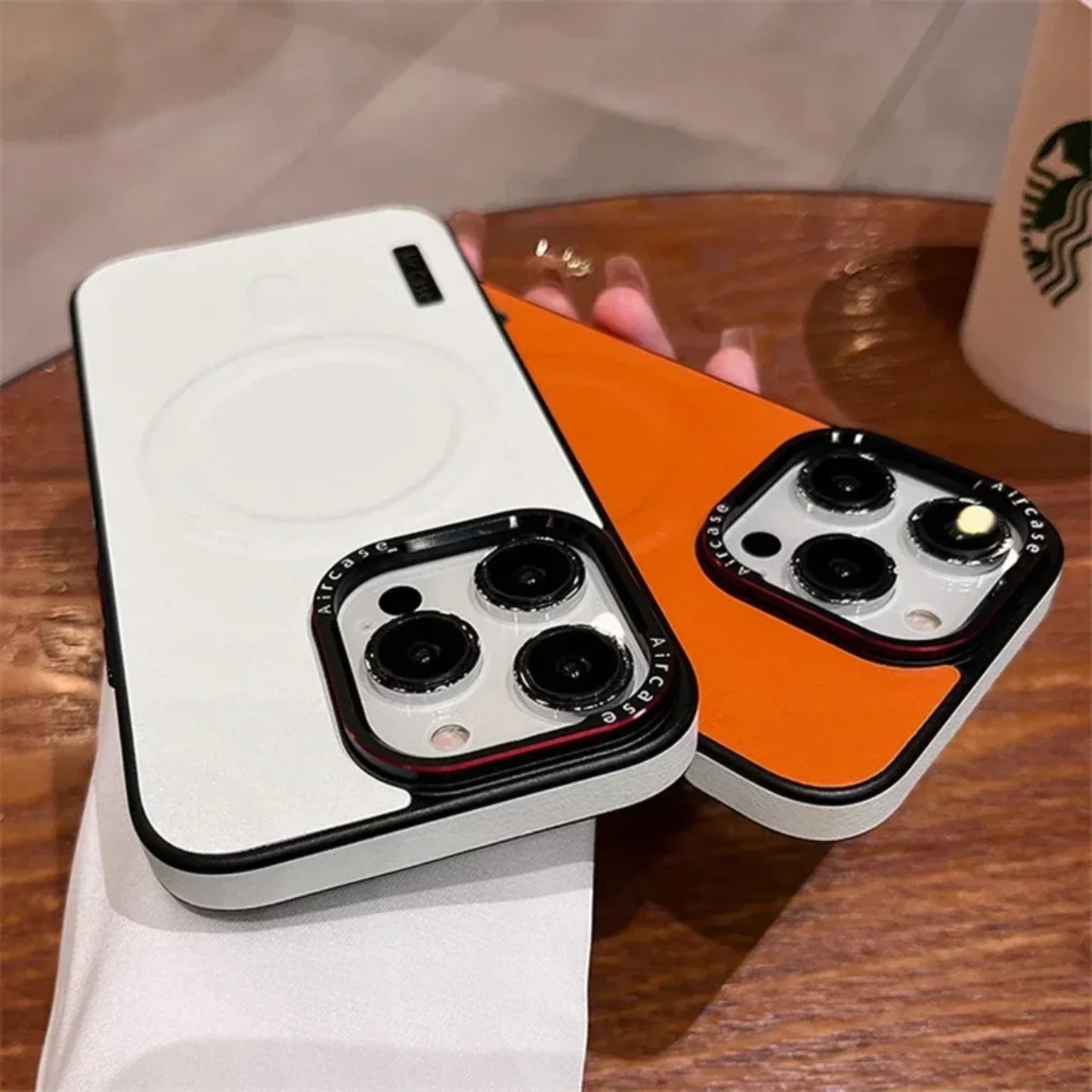 Classy Matte Leather Magnetic Case - iPhone