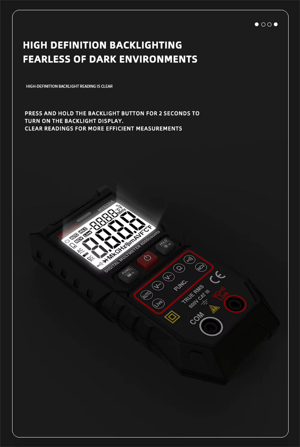 MY8330 Professional Digital Multimeter with Automatic Measuring Range
