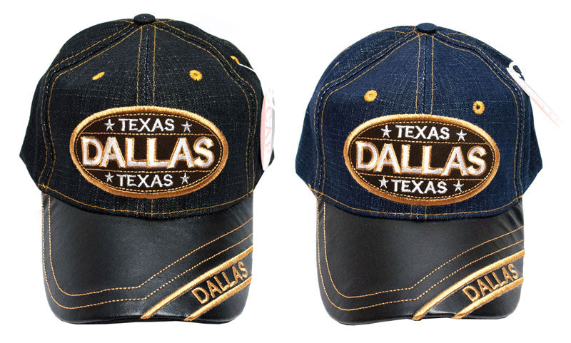 "Dallas Texas" Jeans Casual Baseball Caps In Bulk