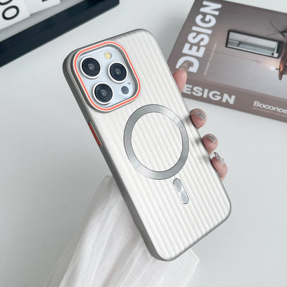 Frosted Stripes Pattern Magsafe Case- iPhone