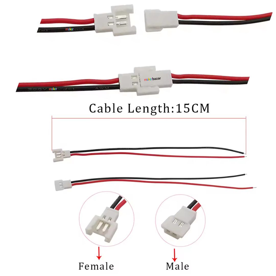 Mx2.0 Connector with Wire 2.0mm Battery Charging Cable