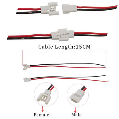 Mx2.0 Connector with Wire 2.0mm Battery Charging Cable