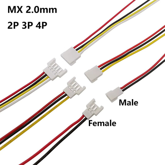 Mx2.0 Connector with Wire 2.0mm Battery Charging Cable