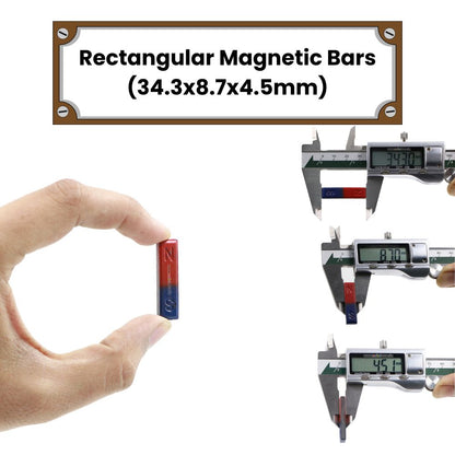 North-South Rectangular Pole Magnetic Bars