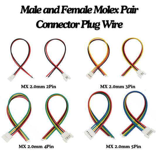 Mx2.0 Connector with Wire 2.0mm Battery Charging Cable