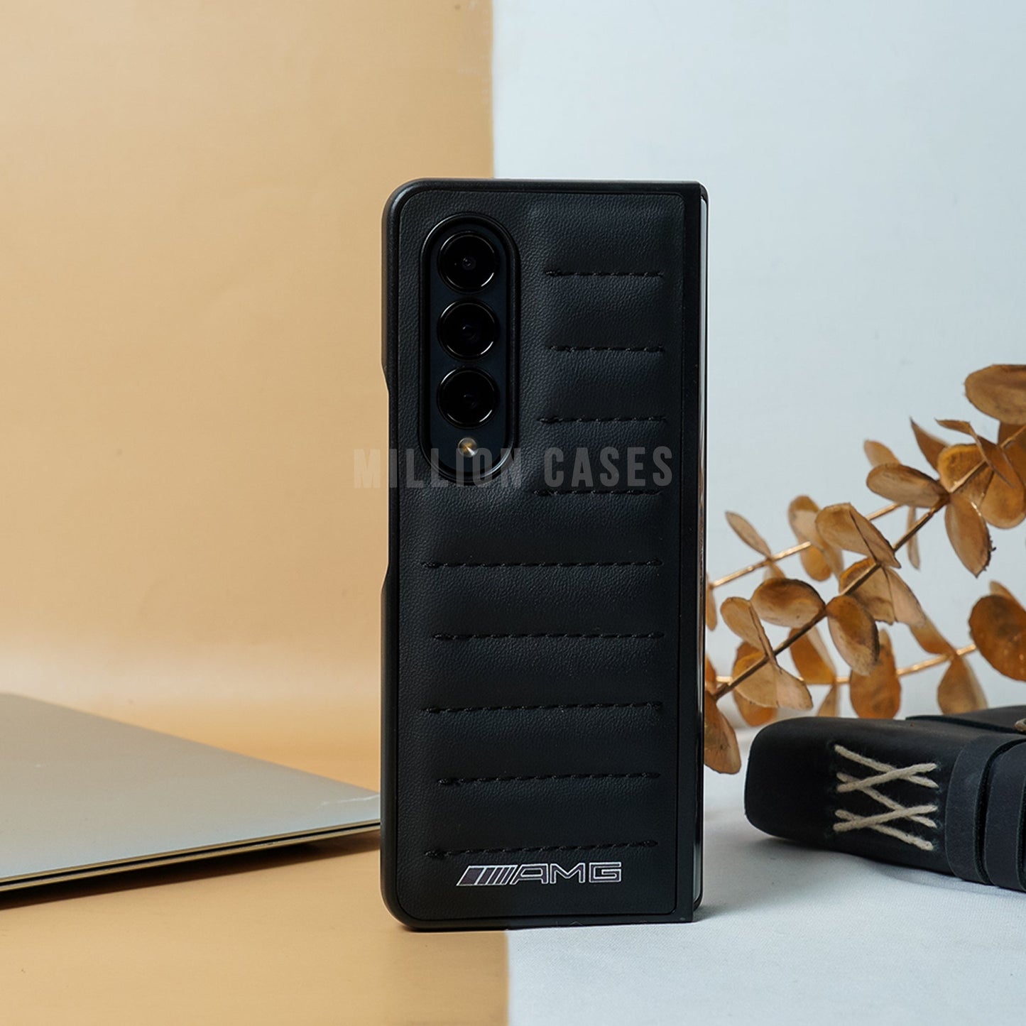 Galaxy Z Fold4 AMG Logo Puffer Design Case