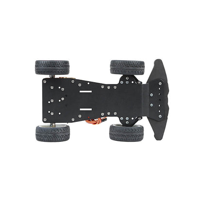 Metal chassis smart car chassis steering 4WD car rear drive metal motor PS2 control