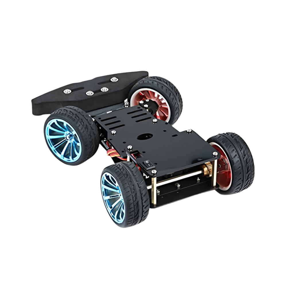 Metal chassis smart car chassis steering 4WD car rear drive metal motor PS2 control