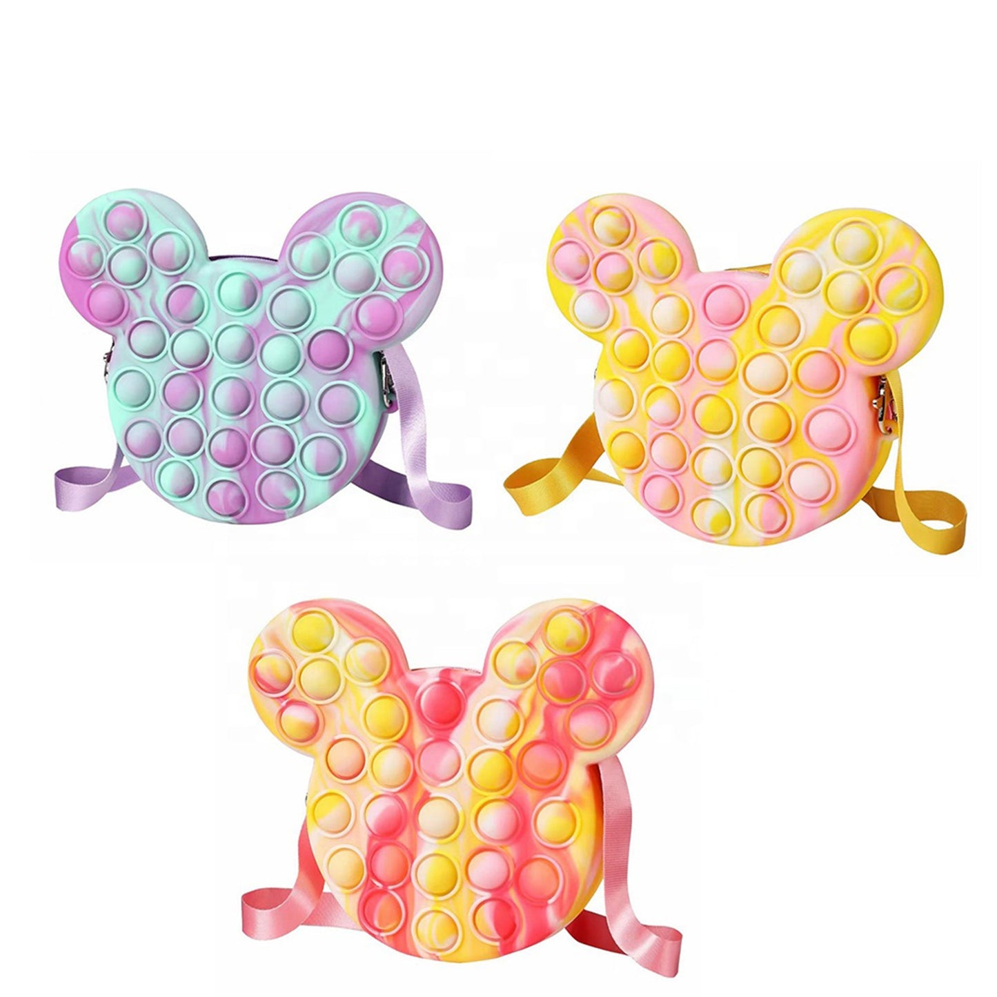 Pop It Bubble Fidget Toy Shoulder Bag for Girls