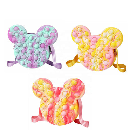 Pop It Bubble Fidget Toy Shoulder Bag for Girls