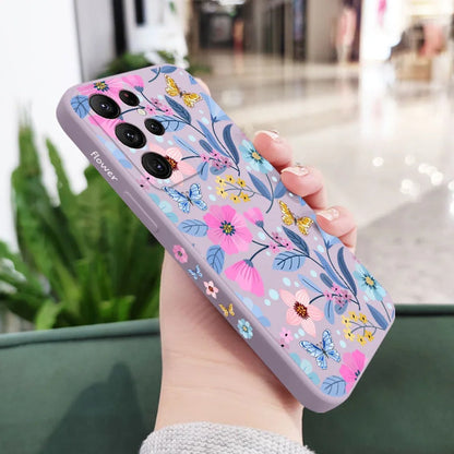 Floral Flourish Pattern Case - Samsung