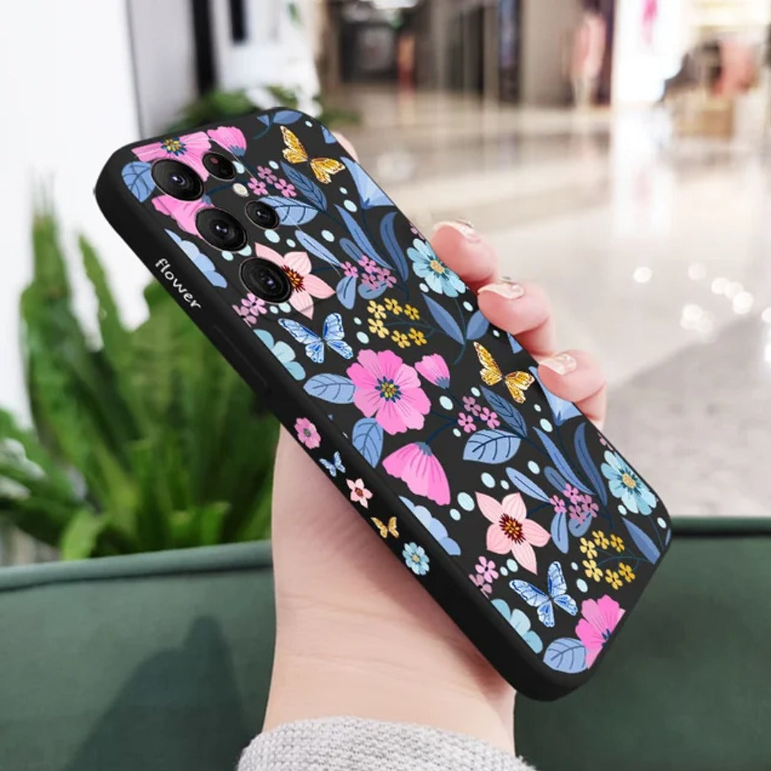 Floral Flourish Pattern Case - Samsung