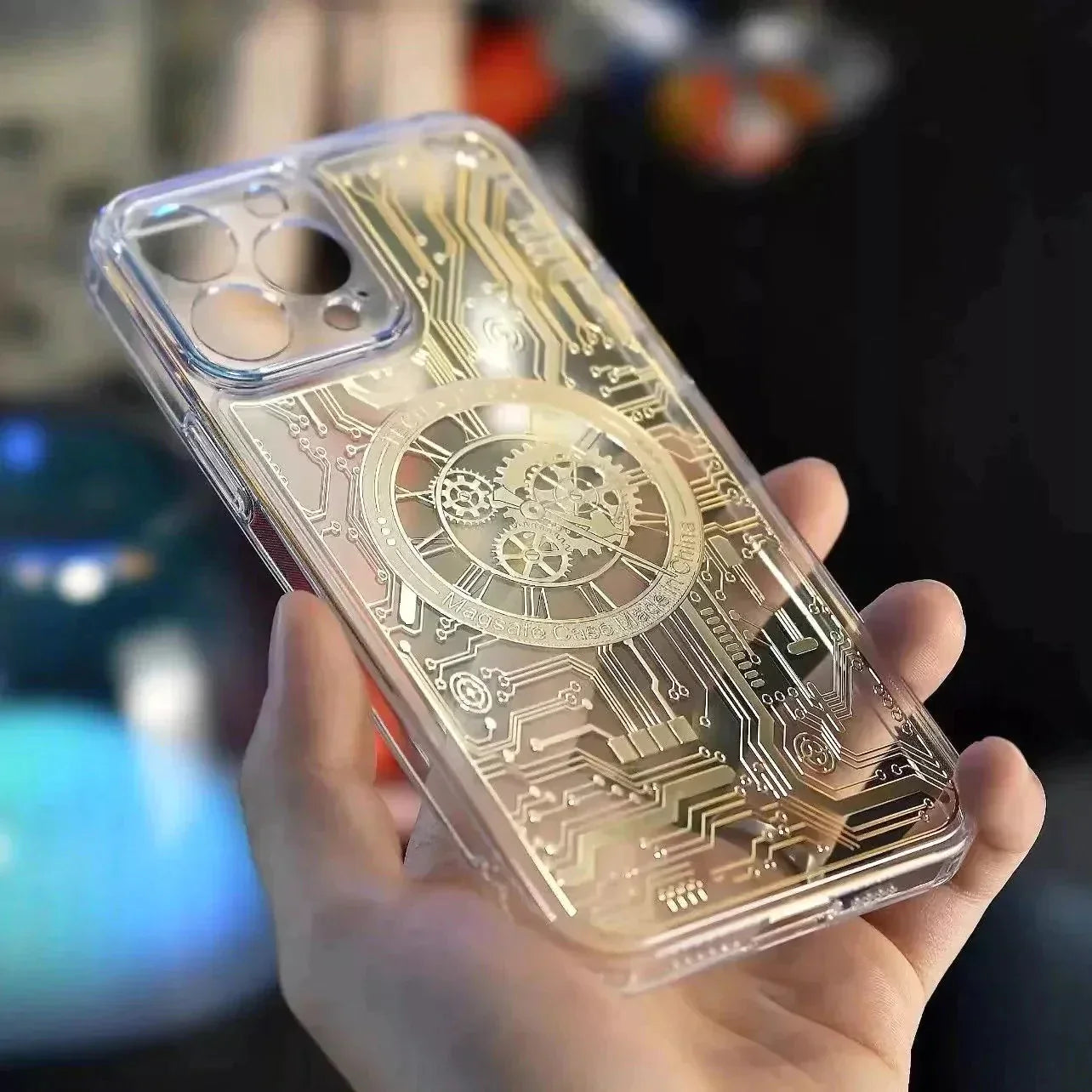 iPhone Series MagSafe Edition Mecha Transparent Case