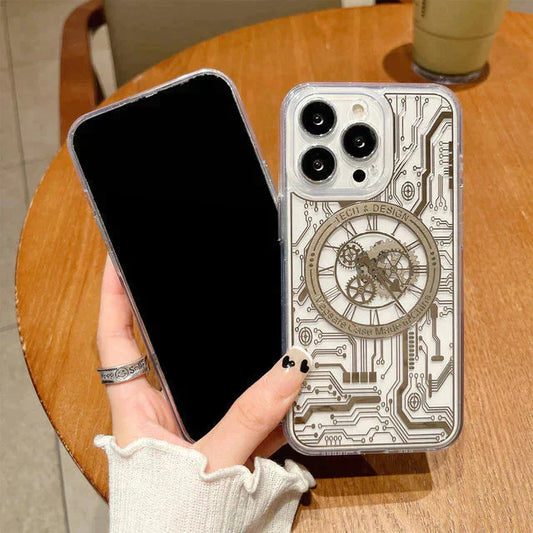 iPhone Series MagSafe Edition Mecha Transparent Case