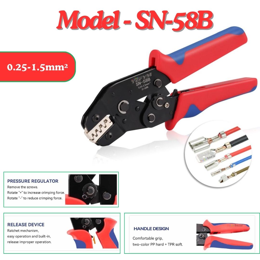 Connector Crimping & Stripping Tool for Precise Wire Connections