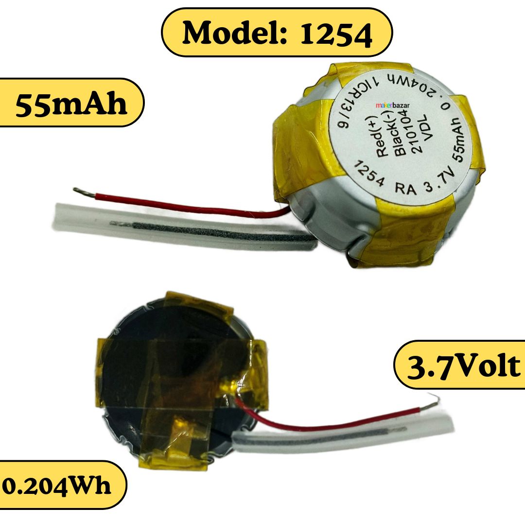 KP: 55mAh 3.7V LiPo Single-Cell Lithium Polymer Battery for Buds