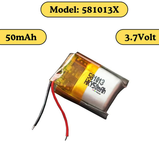 KP: 50mAh 3.7V LiPo Single-Cell Lithium Polymer Battery