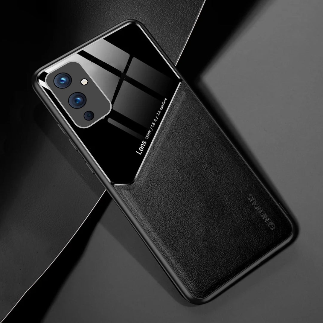 OnePlus 9 Series Vintage Leather Magnetic Holder Case