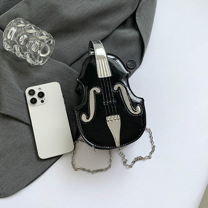 Stylish Violin Charm Sling Bag