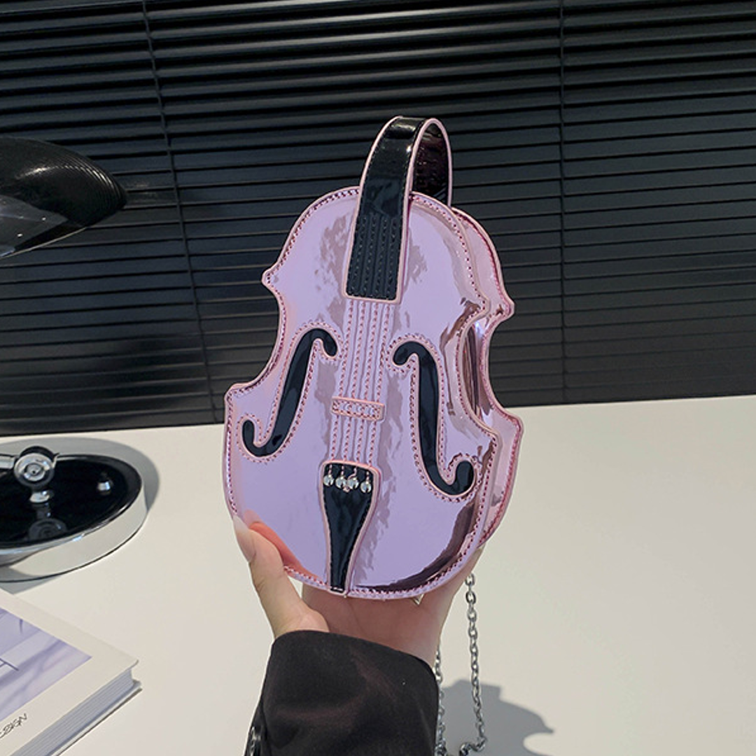 Stylish Violin Charm Sling Bag