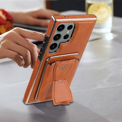 Leather Wallet Stand Phone Case - Samsung