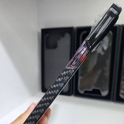 Elite Carbon Woven Stripe Pattern Case - iPhone