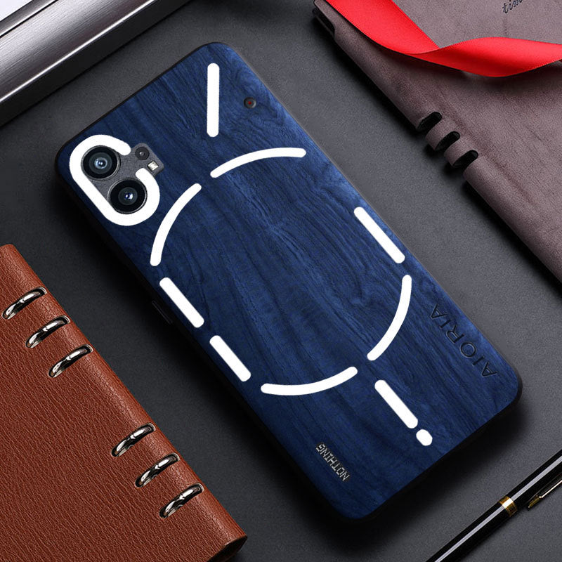 Rustic Wood Grain Protective Case - Nothing