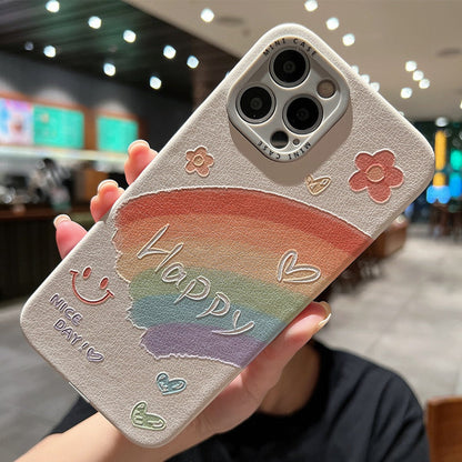 Happy Graffiti Rainbow Smiley Case