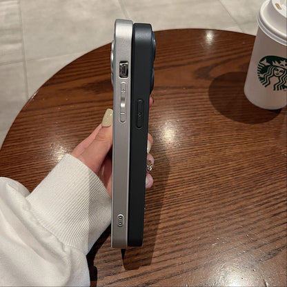 Built-in Laser Film Lens Protective Case- iPhone