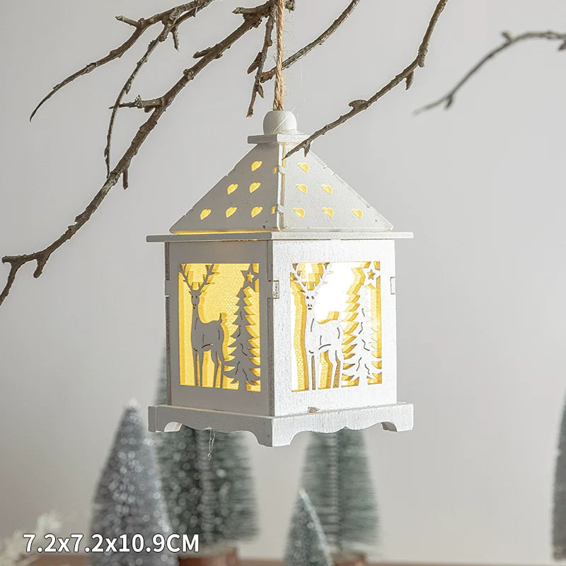 Winter Landscape Led Small House Desktop Decoration Christmas