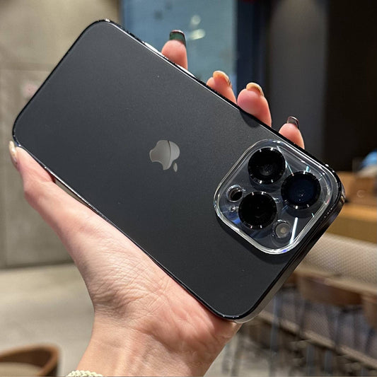 Frosted Satin Matte Glass Lens Case - iPhone
