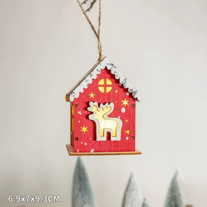 Winter Landscape Led Small House Desktop Decoration Christmas
