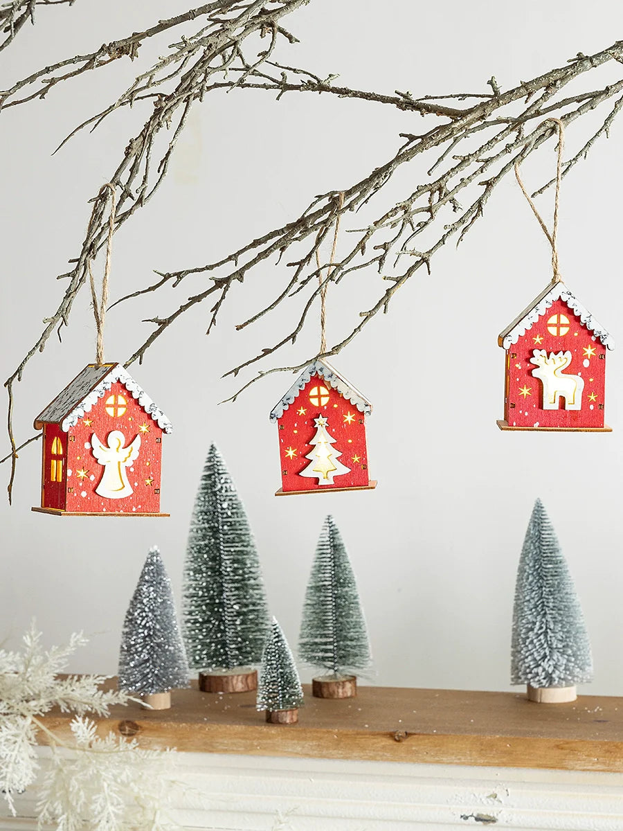 Winter Landscape Led Small House Desktop Decoration Christmas