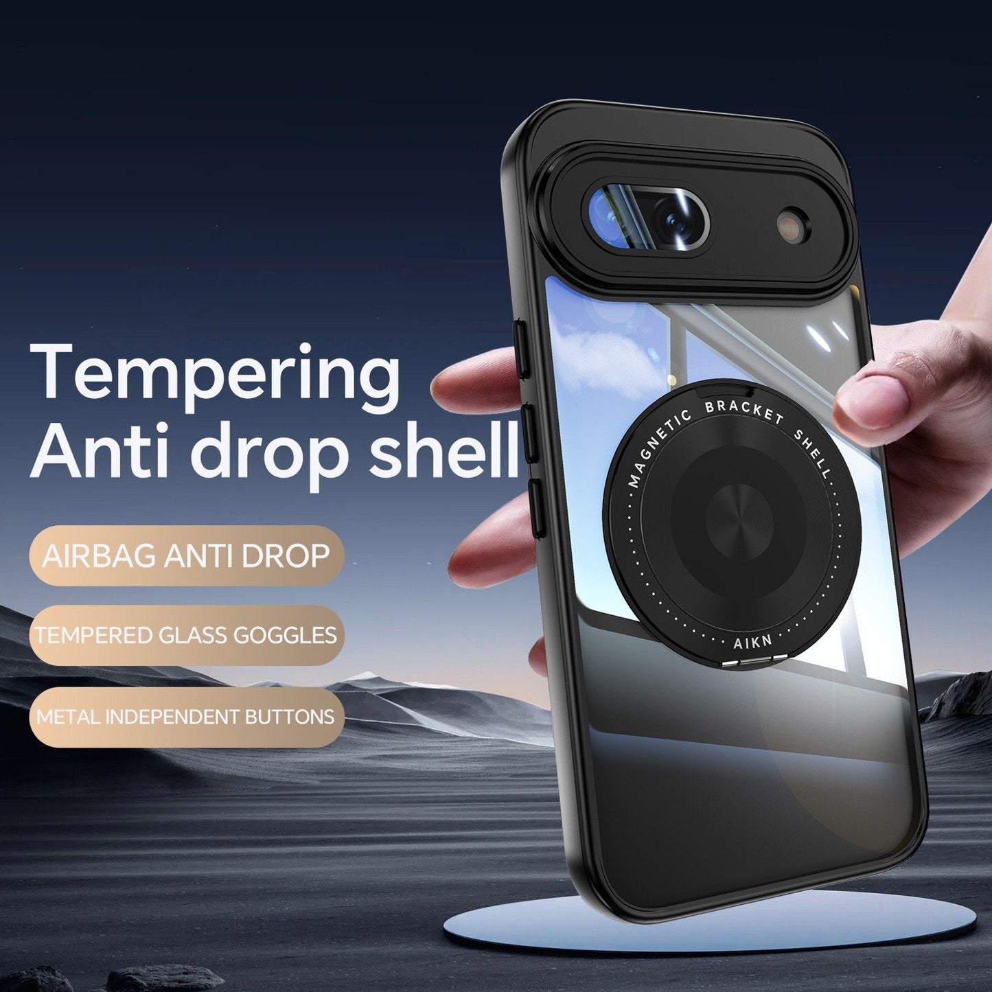 Luxury magnetic rotating bracket Case - Google