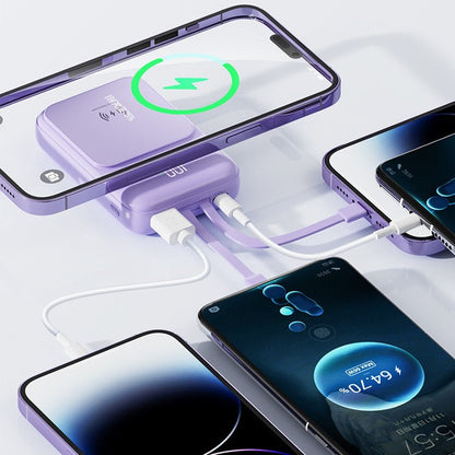 Magnetic 10000 mAh Power Bank with Cable
