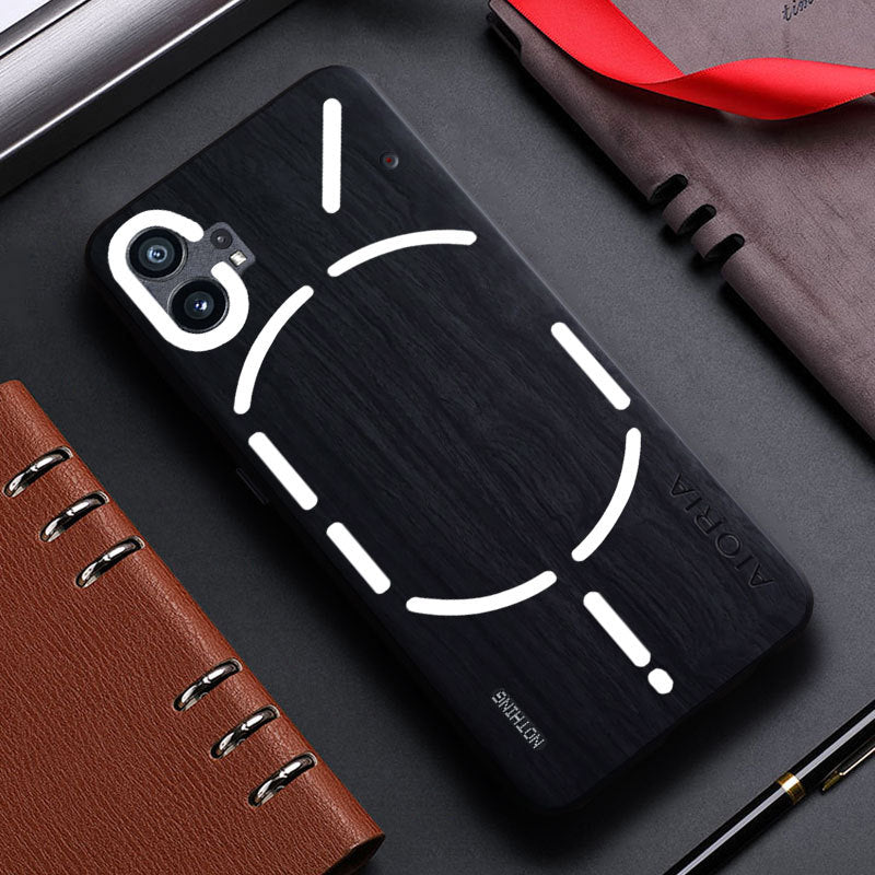 Rustic Wood Grain Protective Case - Nothing