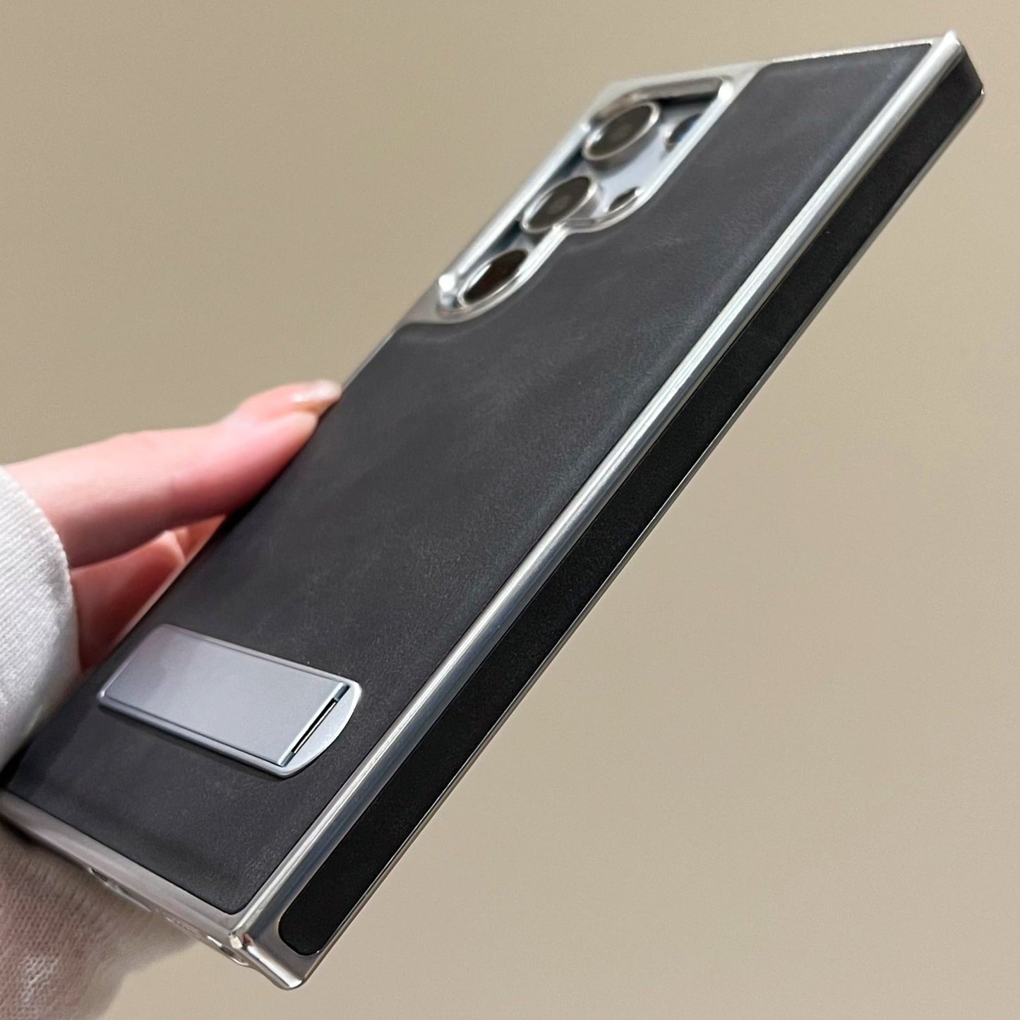 Premium Hidden Bracket  Leather  Cases - Samsung