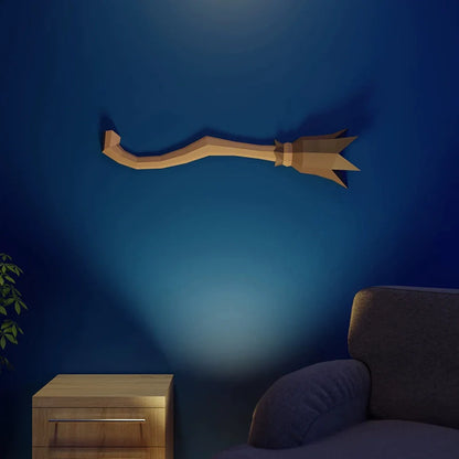 0709BA Broom Halloween Ornaments Knife Decoration Papercraft Witch