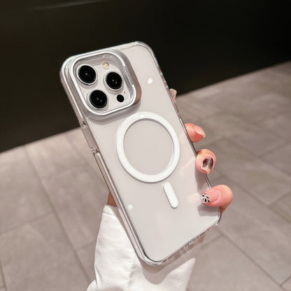 Transparent Dual Tone Lens Bracket Case - iPhone