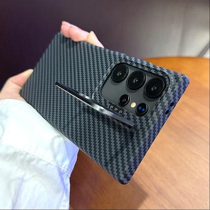Durable Carbon Fiber Lens Bracket Case - Samsung
