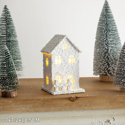 Winter Landscape Led Small House Desktop Decoration Christmas