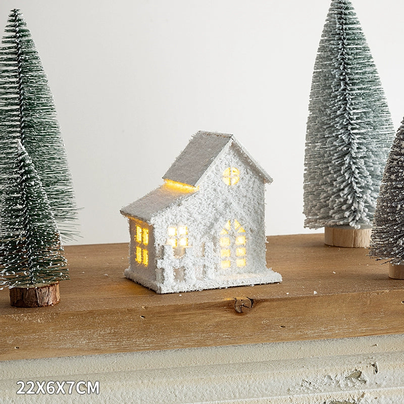 Winter Landscape Led Small House Desktop Decoration Christmas