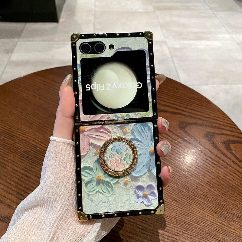 Colorful Oil Painting Flowers Pattern Case - Samsung